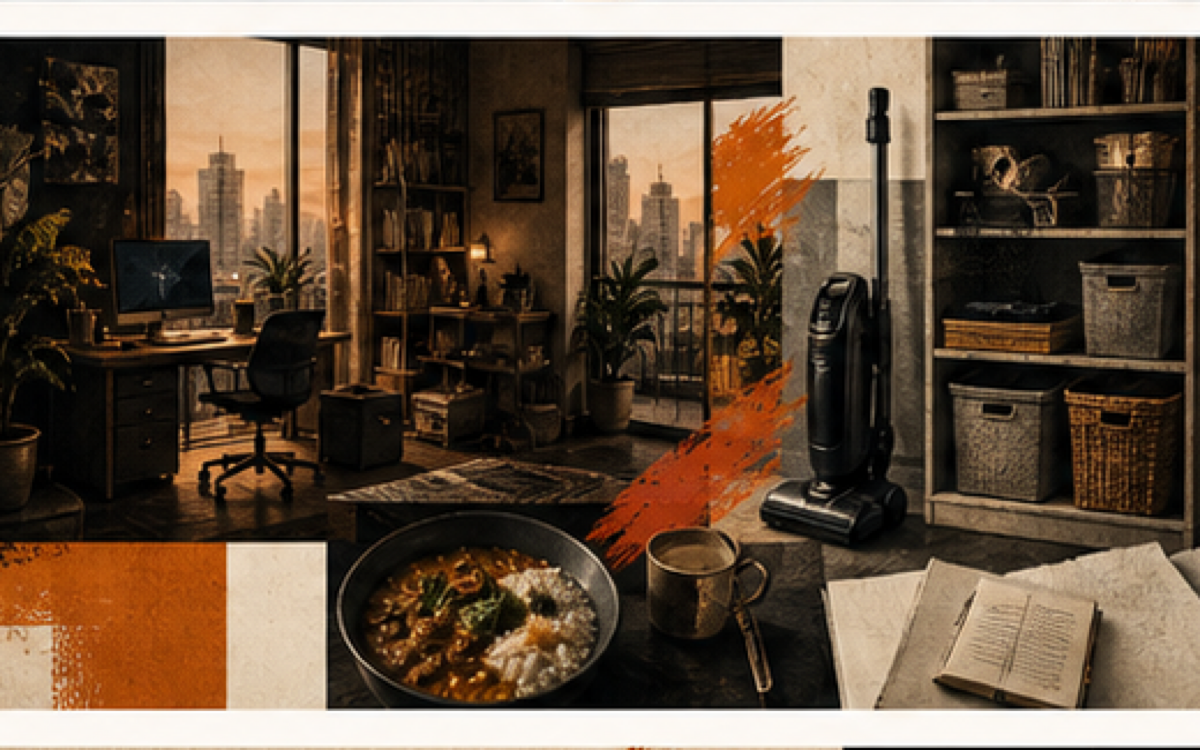 Moved out. Kind of. — cover illustration for Hyperthoughts No. 03 by Abhileen Singh Saluja