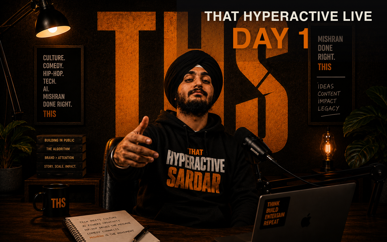That Hyperactive Goes Live. Every Night. 9 PM Dubai. cover